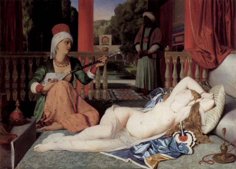 Jean Auguste Dominique Ingres Odalisque with a Slave